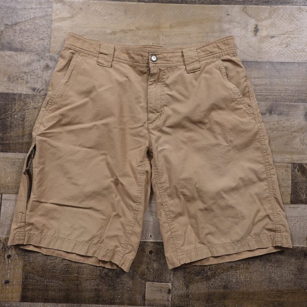 Columbia Outdoor Utility Shorts‎ Men’s 32W Tan Hiking Travel Casual